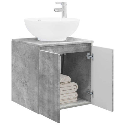 Wall-Mounted Sink Vanity Concrete Grey 49.5 x 44.5 x 65 cm