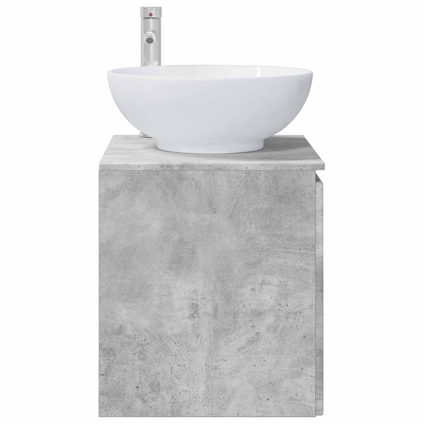 Wall-Mounted Sink Vanity Concrete Grey 49.5 x 44.5 x 65 cm
