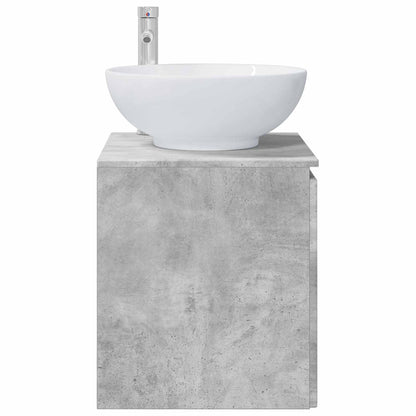 Wall-Mounted Sink Vanity Concrete Grey 49.5 x 44.5 x 65 cm