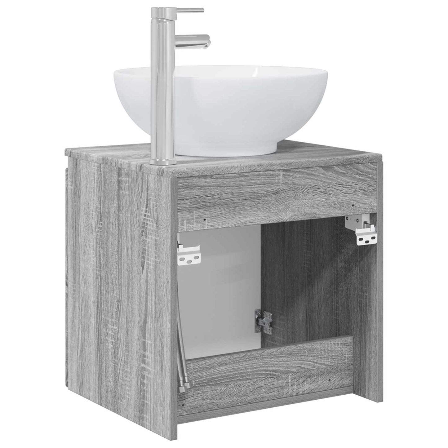 Wall-Mounted Sink Vanity Grey Sonoma 49.5 x 44.5 x 65 cm