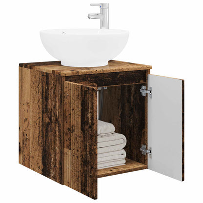 Wall-Mounted Sink Vanity Old Wood 49.5 x 44.5 x 65 cm