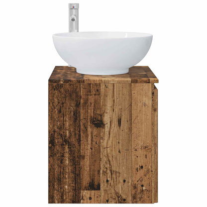 Wall-Mounted Sink Vanity Old Wood 49.5 x 44.5 x 65 cm