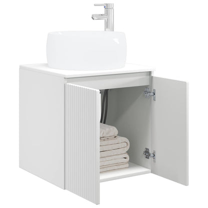 Wall-Mounted Sink Vanity White 49.5 x 44.5 x 66 cm