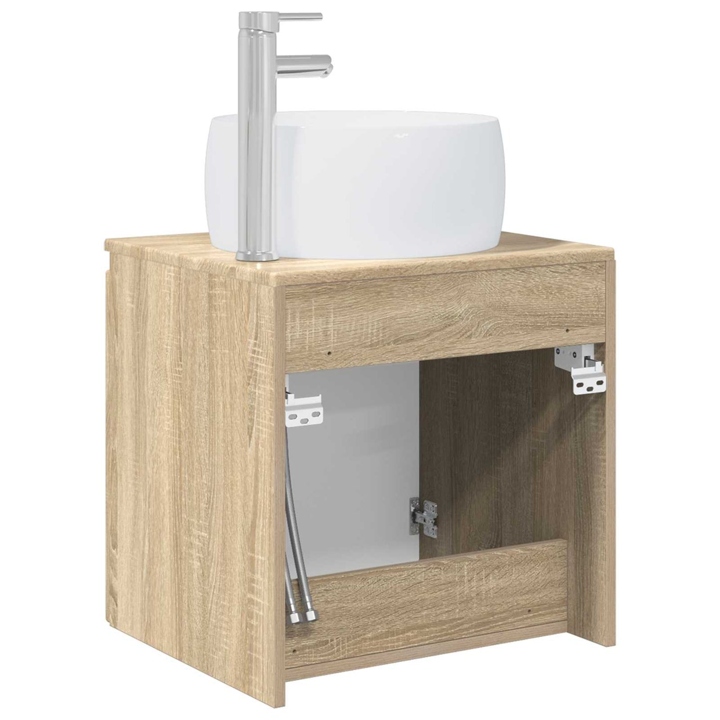 Wall-Mounted Sink Vanity Sonoma Oak 49.5 x 44.5 x 66 cm
