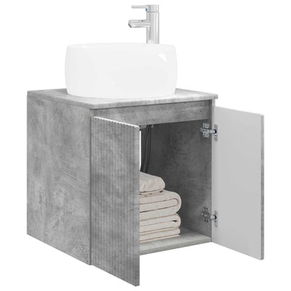Wall-Mounted Sink Vanity Concrete Grey 49.5 x 44.5 x 66 cm