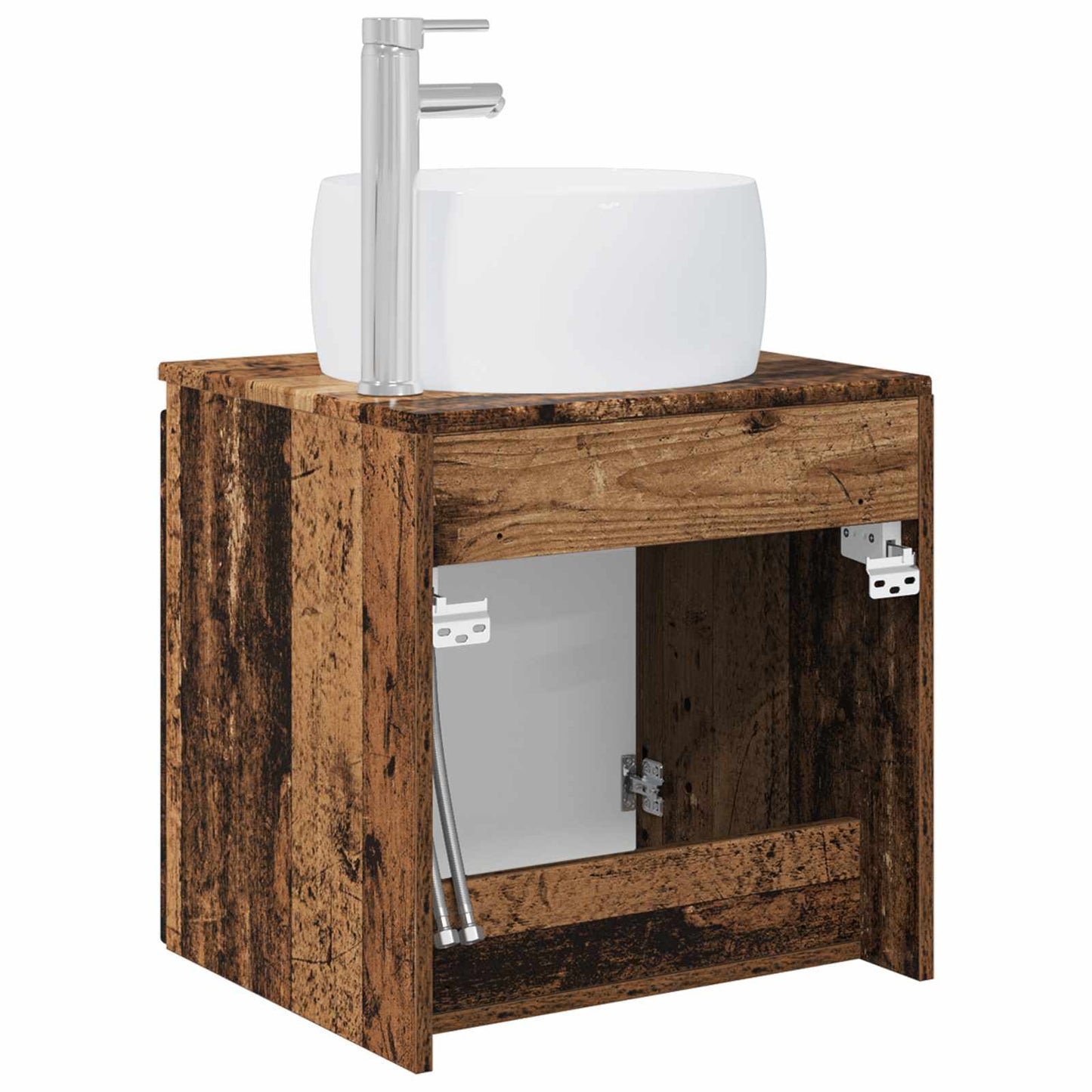 Wall-Mounted Sink Vanity Old Wood 49.5 x 44.5 x 66 cm