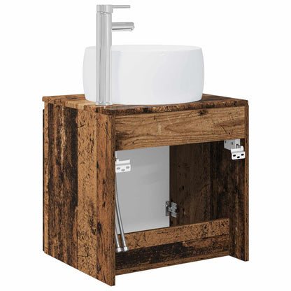 Wall-Mounted Sink Vanity Old Wood 49.5 x 44.5 x 66 cm