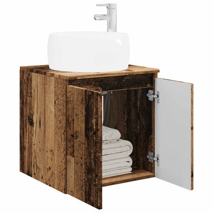 Wall-Mounted Sink Vanity Old Wood 49.5 x 44.5 x 66 cm