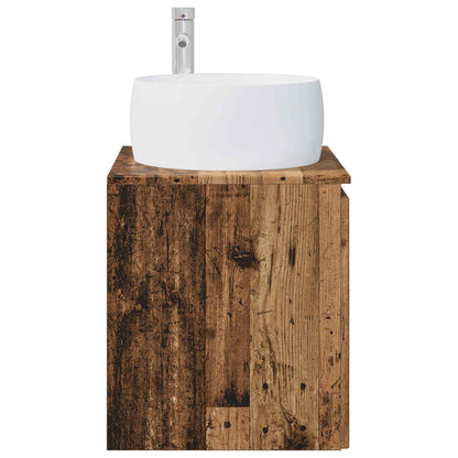 Wall-Mounted Sink Vanity Old Wood 49.5 x 44.5 x 66 cm