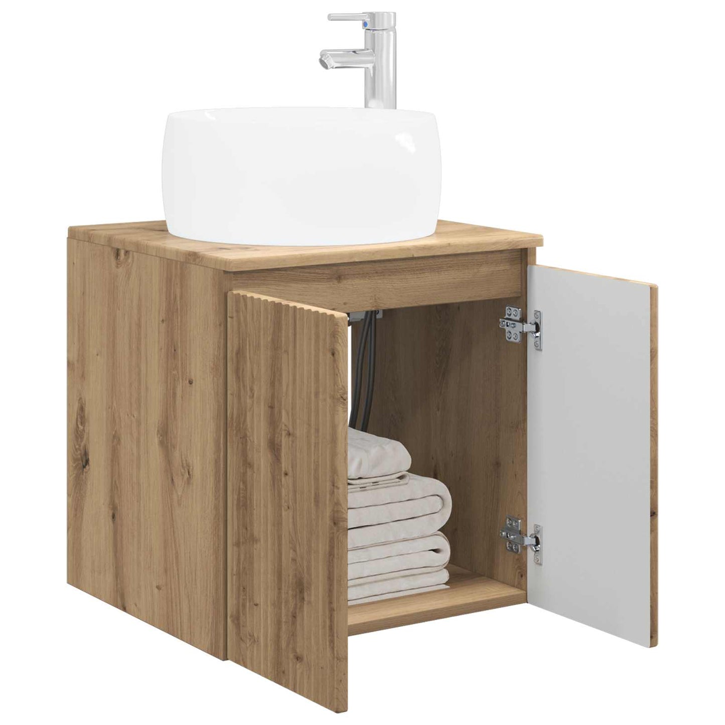 Wall-Mounted Sink Vanity Artisan Oak 49.5 x 44.5 x 66 cm