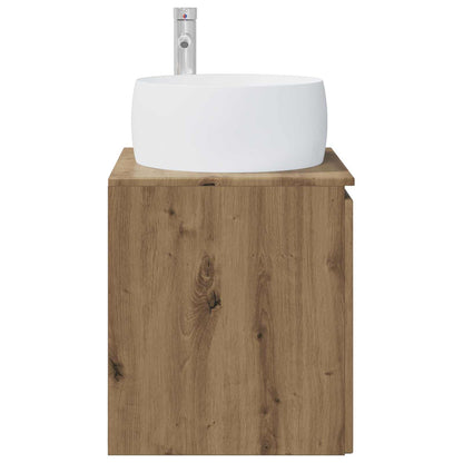 Wall-Mounted Sink Vanity Artisan Oak 49.5 x 44.5 x 66 cm