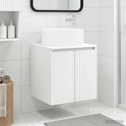 Wall-mounted Sink Vanity White 49.5 x 44.5 x 65.5 cm