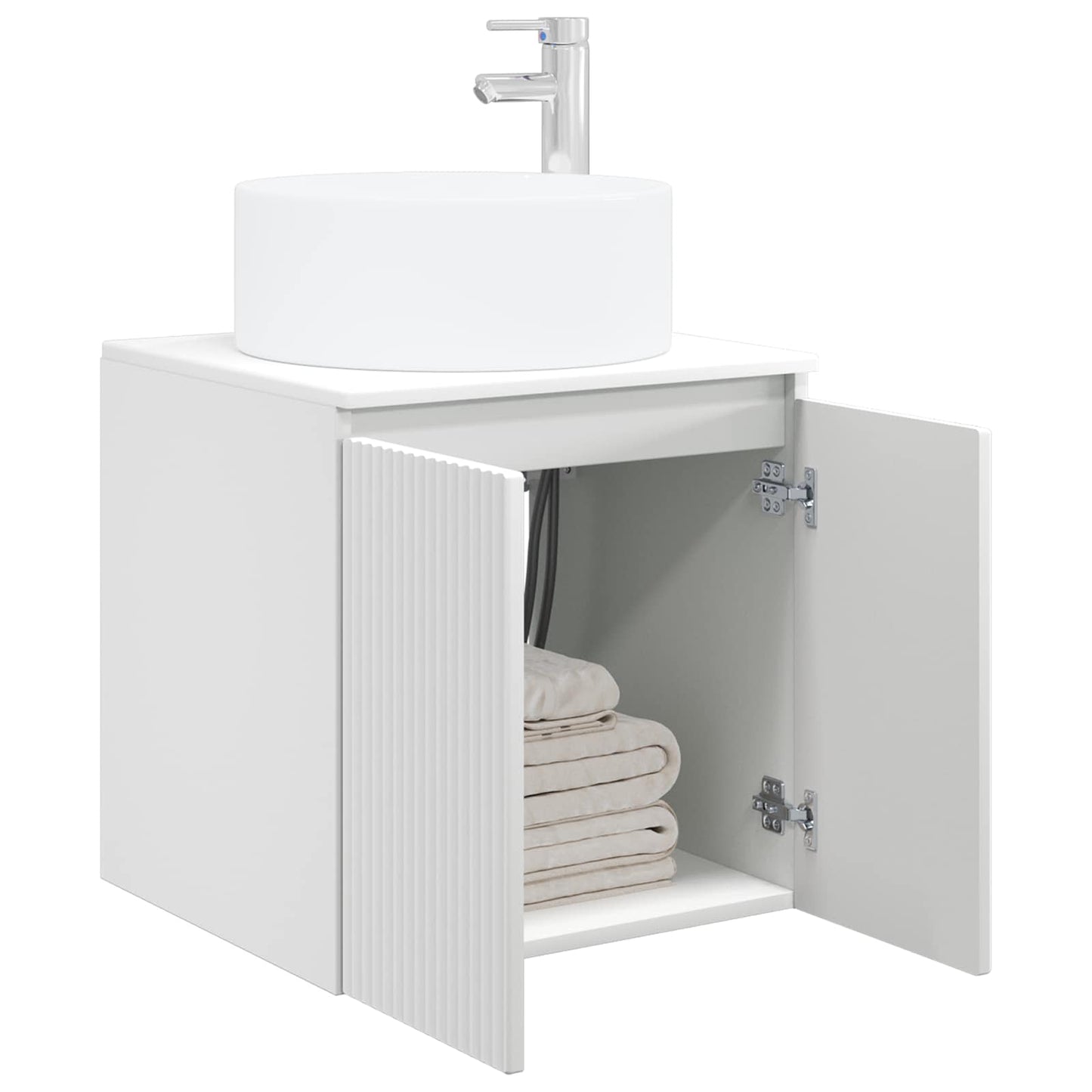 Wall-mounted Sink Vanity White 49.5 x 44.5 x 65.5 cm