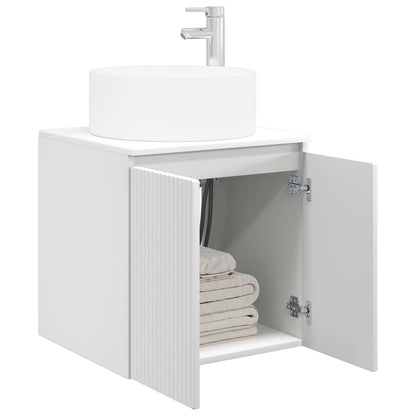 Wall-mounted Sink Vanity White 49.5 x 44.5 x 65.5 cm