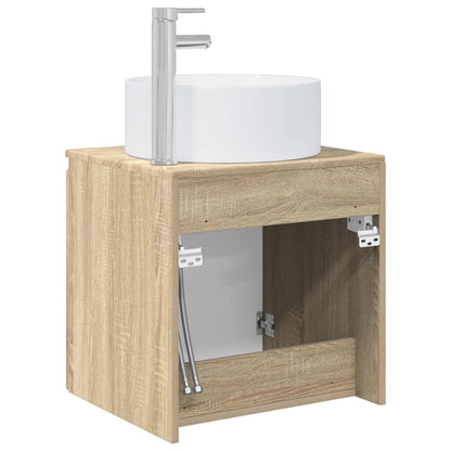 Wall-mounted Sink Vanity Sonoma Oak 49.5 x 44.5 x 65.5 cm