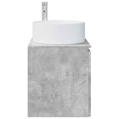 Wall-mounted Sink Vanity Concrete Grey 49.5 x 44.5 x 65.5 cm