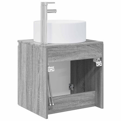 Wall-mounted Sink Vanity Grey Sonoma 49.5 x 44.5 x 65.5 cm