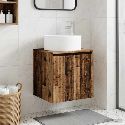 Wall-mounted Sink Vanity Old Wood 49.5 x 44.5 x 65.5 cm
