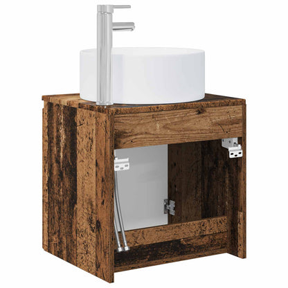 Wall-mounted Sink Vanity Old Wood 49.5 x 44.5 x 65.5 cm