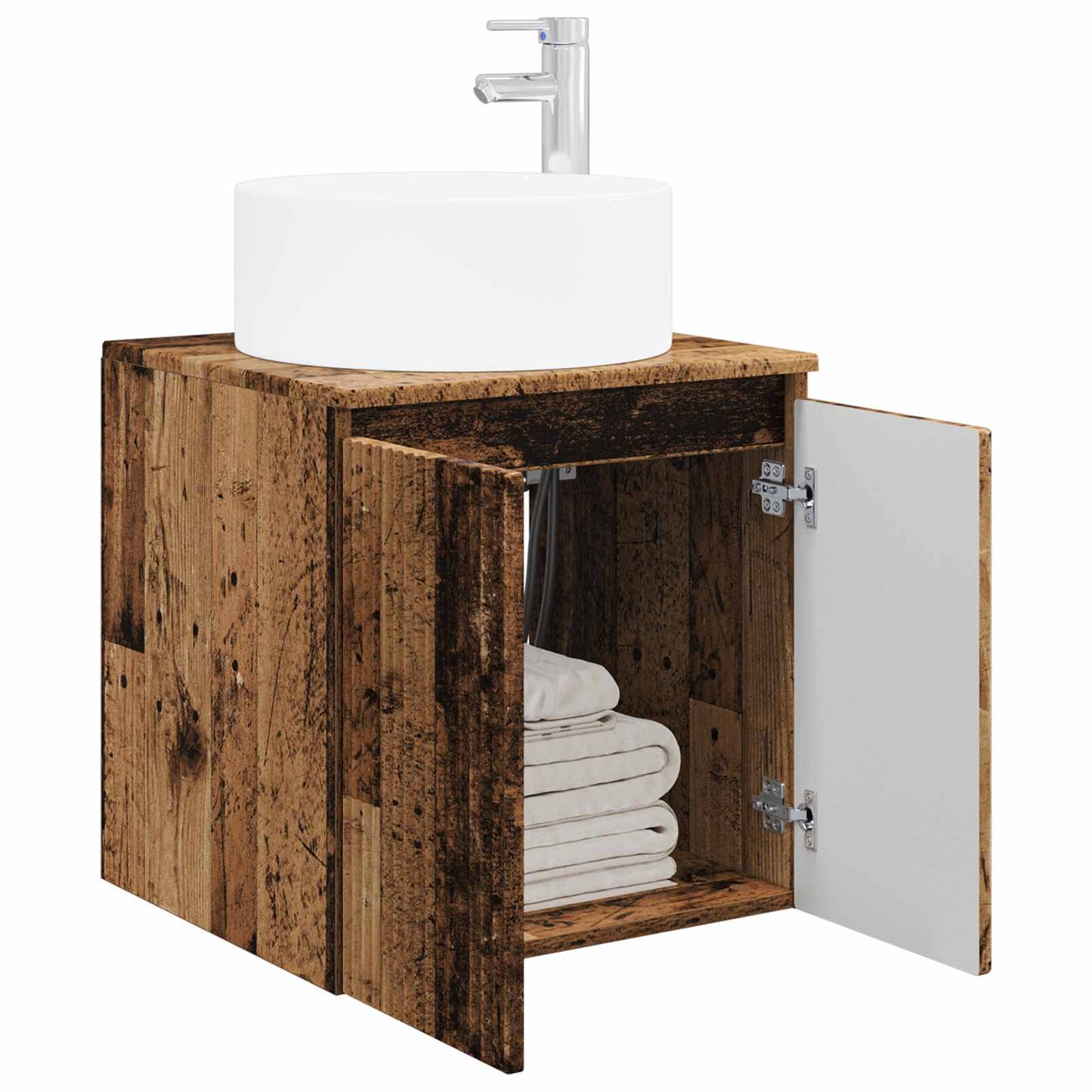 Wall-mounted Sink Vanity Old Wood 49.5 x 44.5 x 65.5 cm