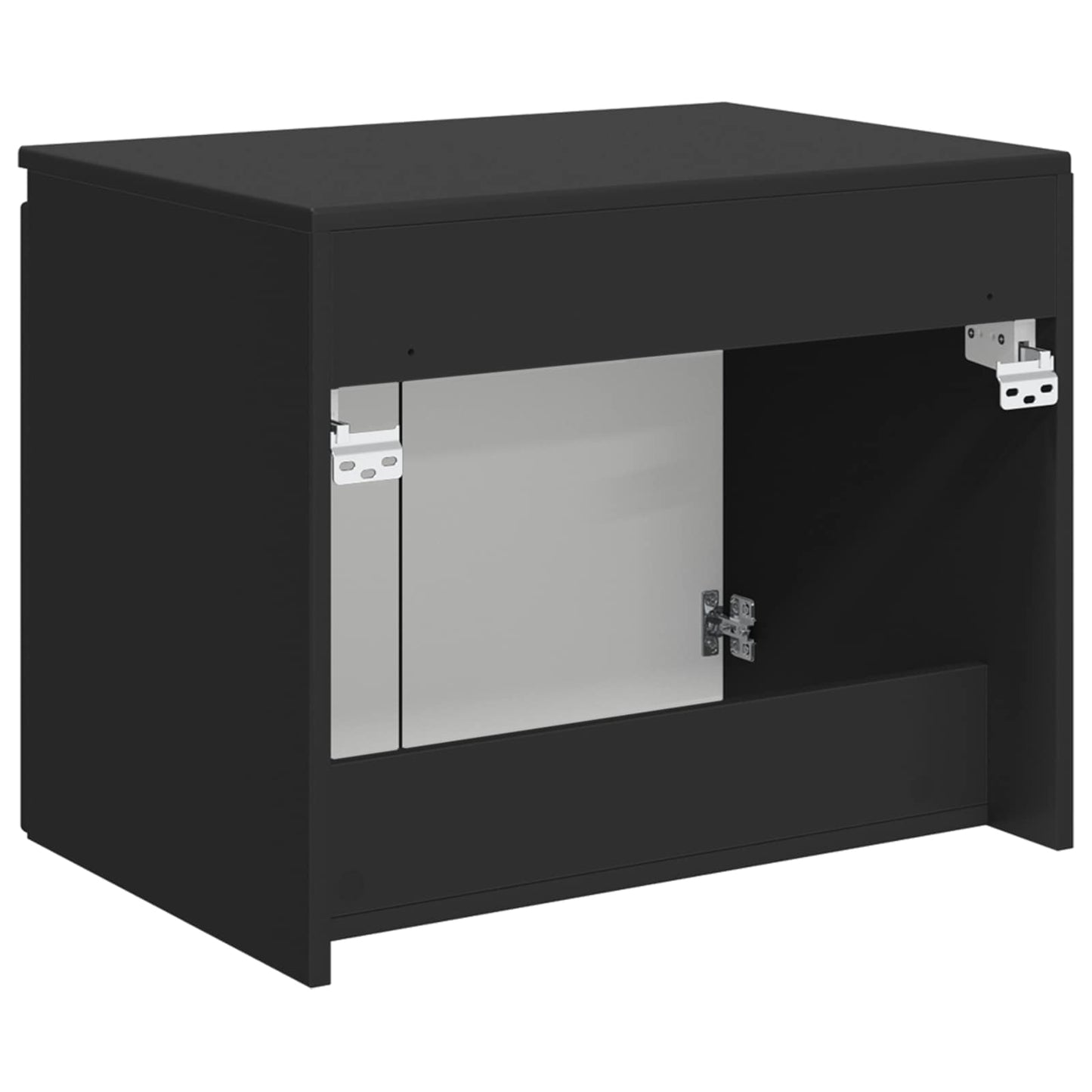 Wall-mounted Bathroom Cabinet Black 62.5 x 44.5 x 50 cm