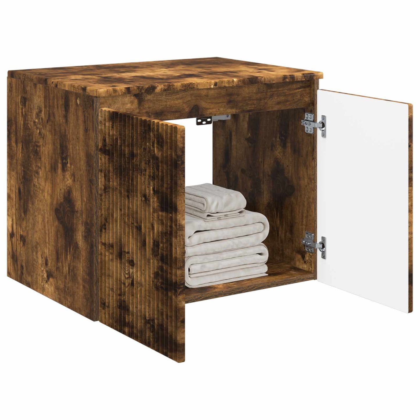 Wall-mounted Bathroom Cabinet Smoked Oak 62.5 x 44.5 x 50 cm
