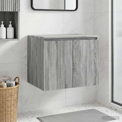 Wall-mounted Bathroom Cabinet Grey Sonoma 62.5 x 44.5 x 50 cm