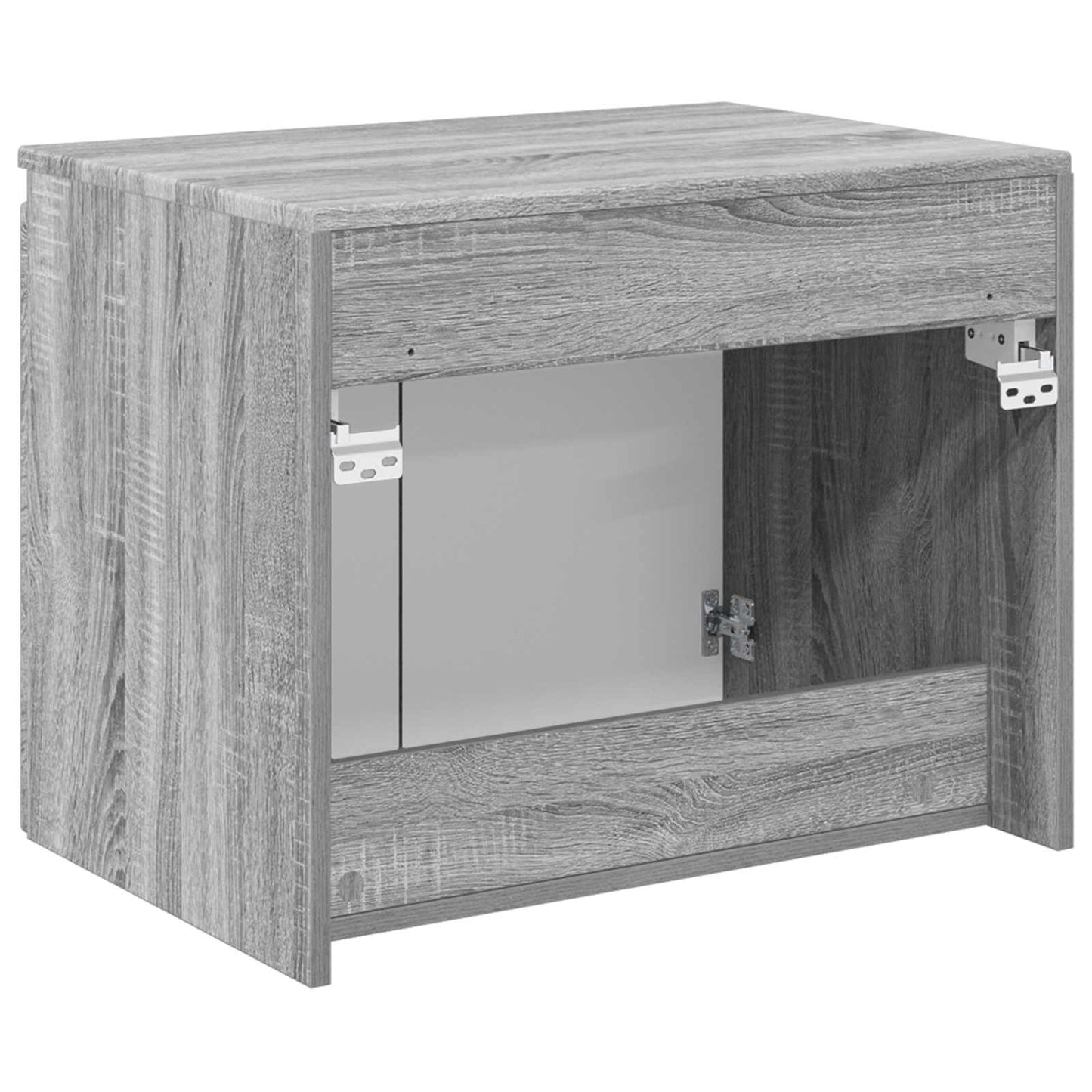 Wall-mounted Bathroom Cabinet Grey Sonoma 62.5 x 44.5 x 50 cm