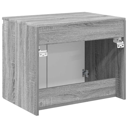 Wall-mounted Bathroom Cabinet Grey Sonoma 62.5 x 44.5 x 50 cm
