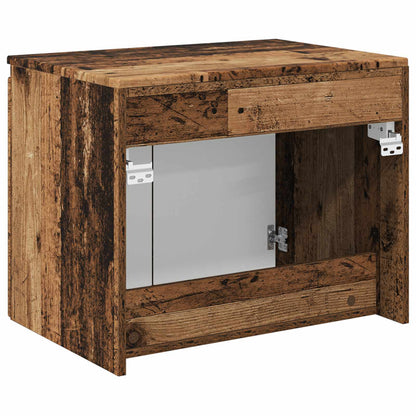 Wall-mounted Bathroom Cabinet Old Wood 62.5 x 44.5 x 50 cm