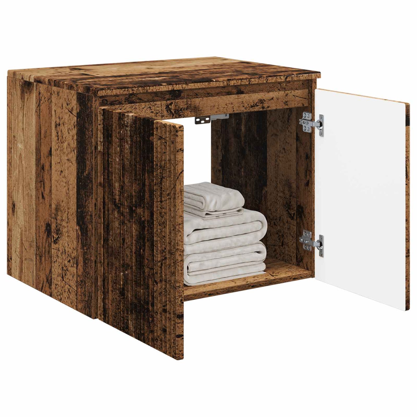 Wall-mounted Bathroom Cabinet Old Wood 62.5 x 44.5 x 50 cm