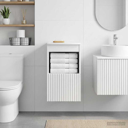 Bathroom Cabinet High Gloss White 30 x 35 x 50 cm