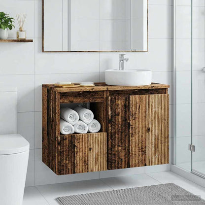 Bathroom Cabinet Old Wood 30 x 35 x 50 cm Engineered Wood