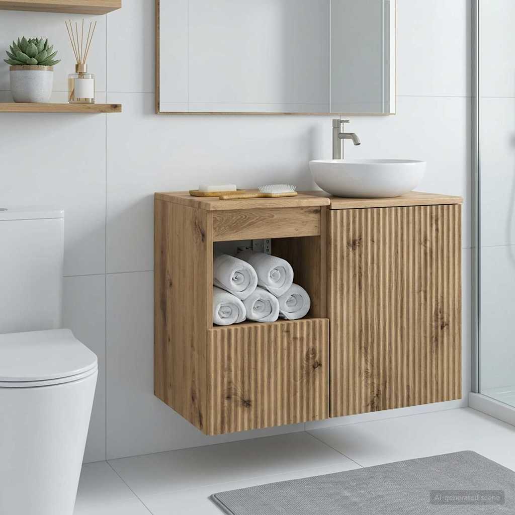 Bathroom Cabinet Artisan Oak 30 x 35 x 50 cm Engineered Wood