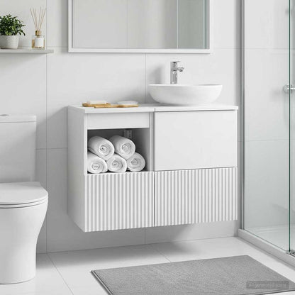 Bathroom Cabinet High Gloss White 30 x 41 x 50 cm