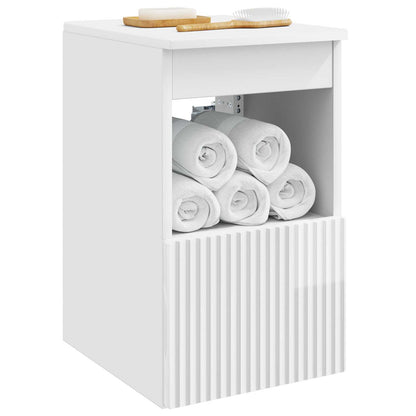 Bathroom Cabinet High Gloss White 30 x 41 x 50 cm