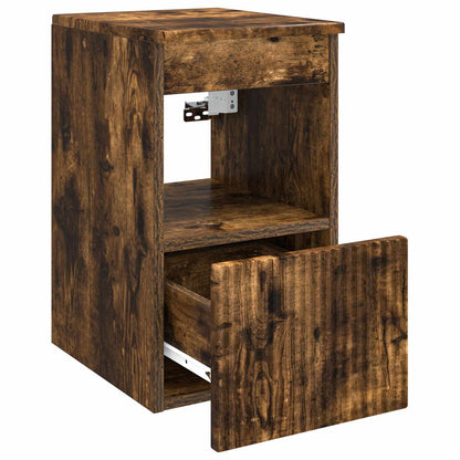 Bathroom Cabinet Smoked Oak 30 x 41 x 50 cm Engineered Wood