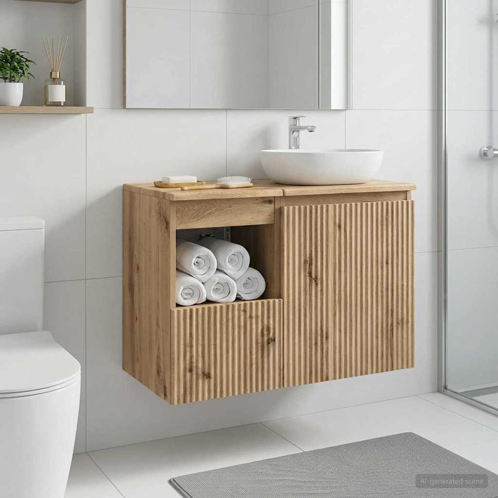 Bathroom Cabinet Artisan Oak 30 x 41 x 50 cm Engineered Wood