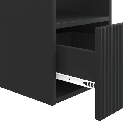 Bathroom Cabinet Black 30 x 44.5 x 50 cm Engineered Wood