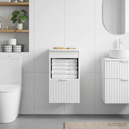 Bathroom Cabinet High Gloss White 30 x 44.5 x 50 cm