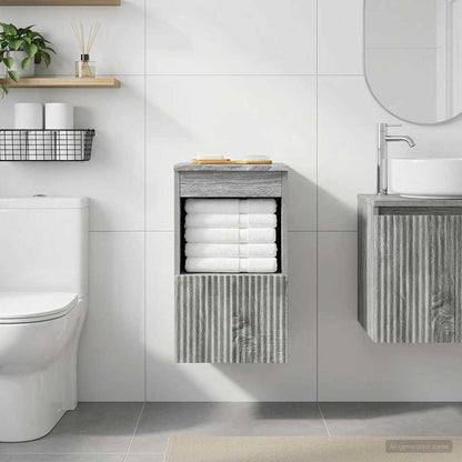Bathroom Cabinet Grey Sonoma 30 x 44.5 x 50 cm Engineered Wood