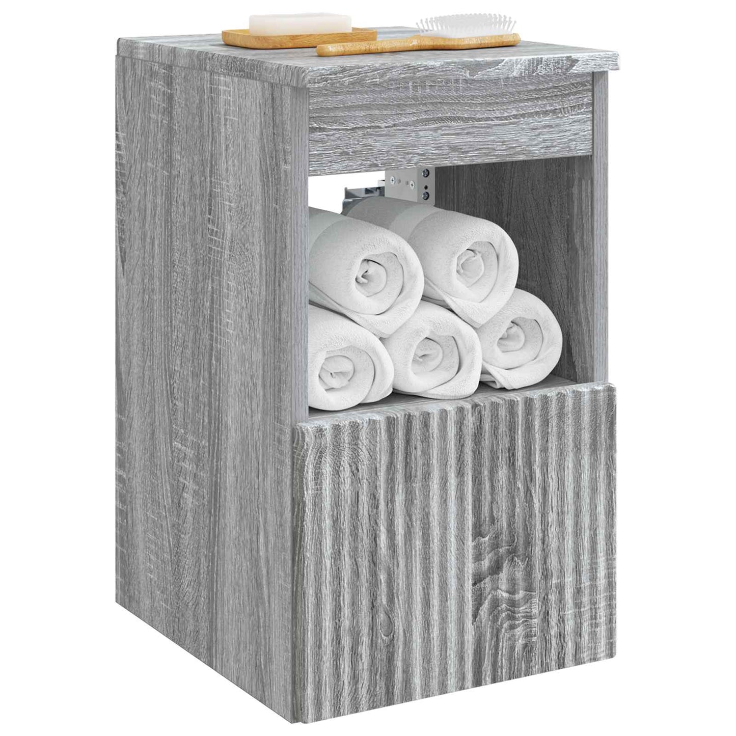 Bathroom Cabinet Grey Sonoma 30 x 44.5 x 50 cm Engineered Wood