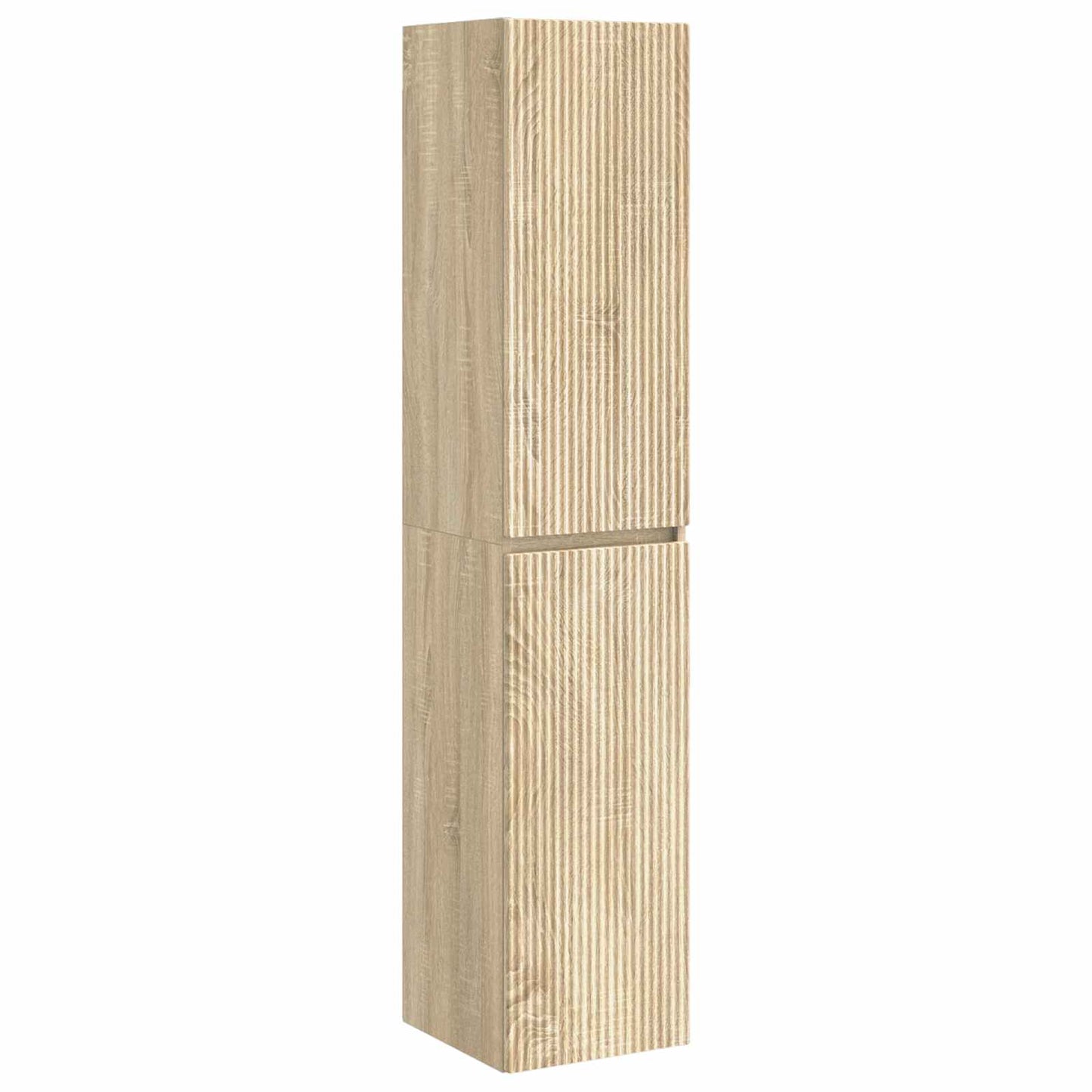 Wall-mounted Bathroom Cabinet Sonoma Oak 33 x 34.5 x 160 cm