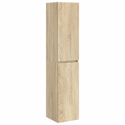 Wall-mounted Bathroom Cabinet Sonoma Oak 33 x 34.5 x 160 cm