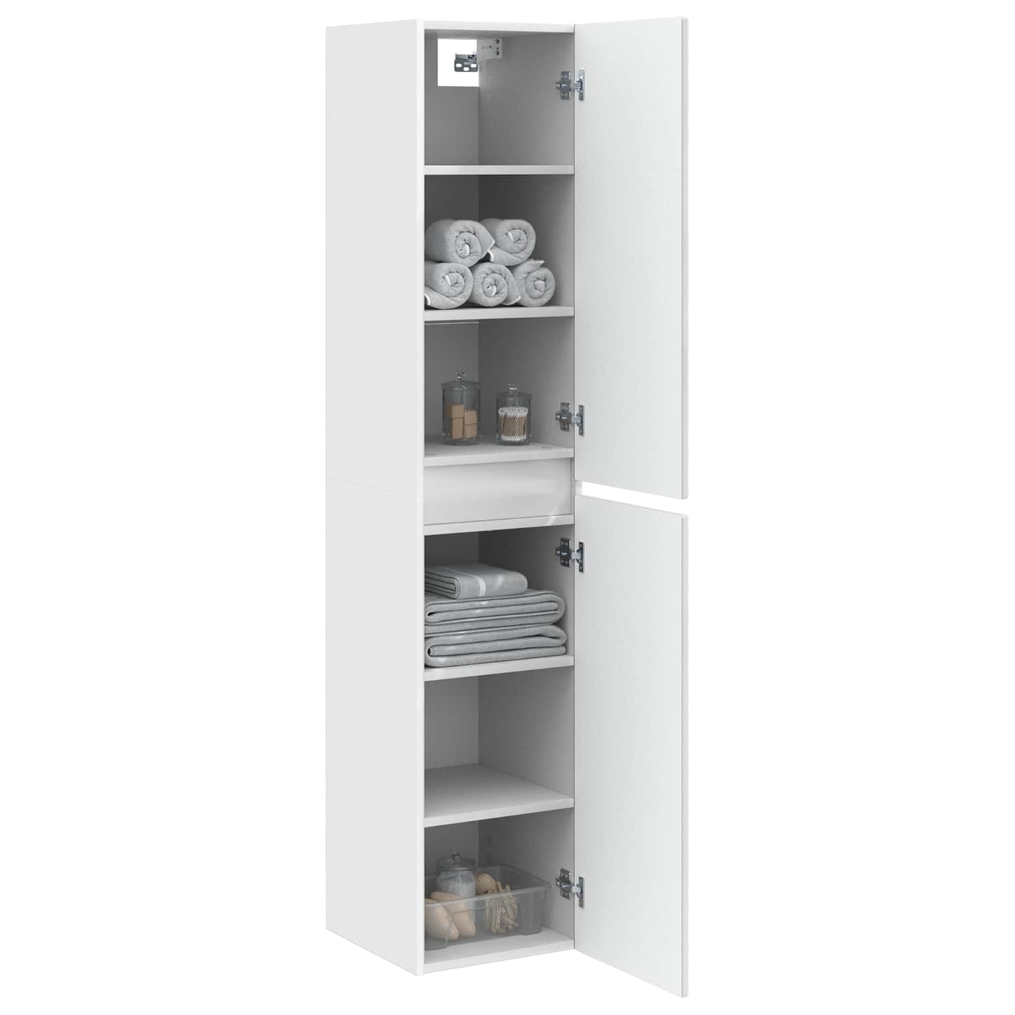 Wall-mounted Bathroom Cabinet High Gloss White