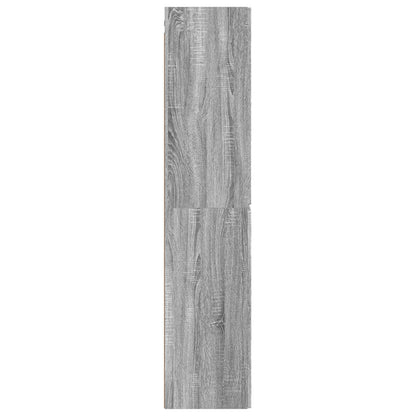 Wall-mounted Bathroom Cabinet Grey Sonoma 33 x 34.5 x 160 cm