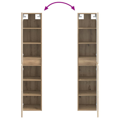 Wall-mounted Bathroom Cabinet Artisan Oak 33 x 34.5 x 160 cm