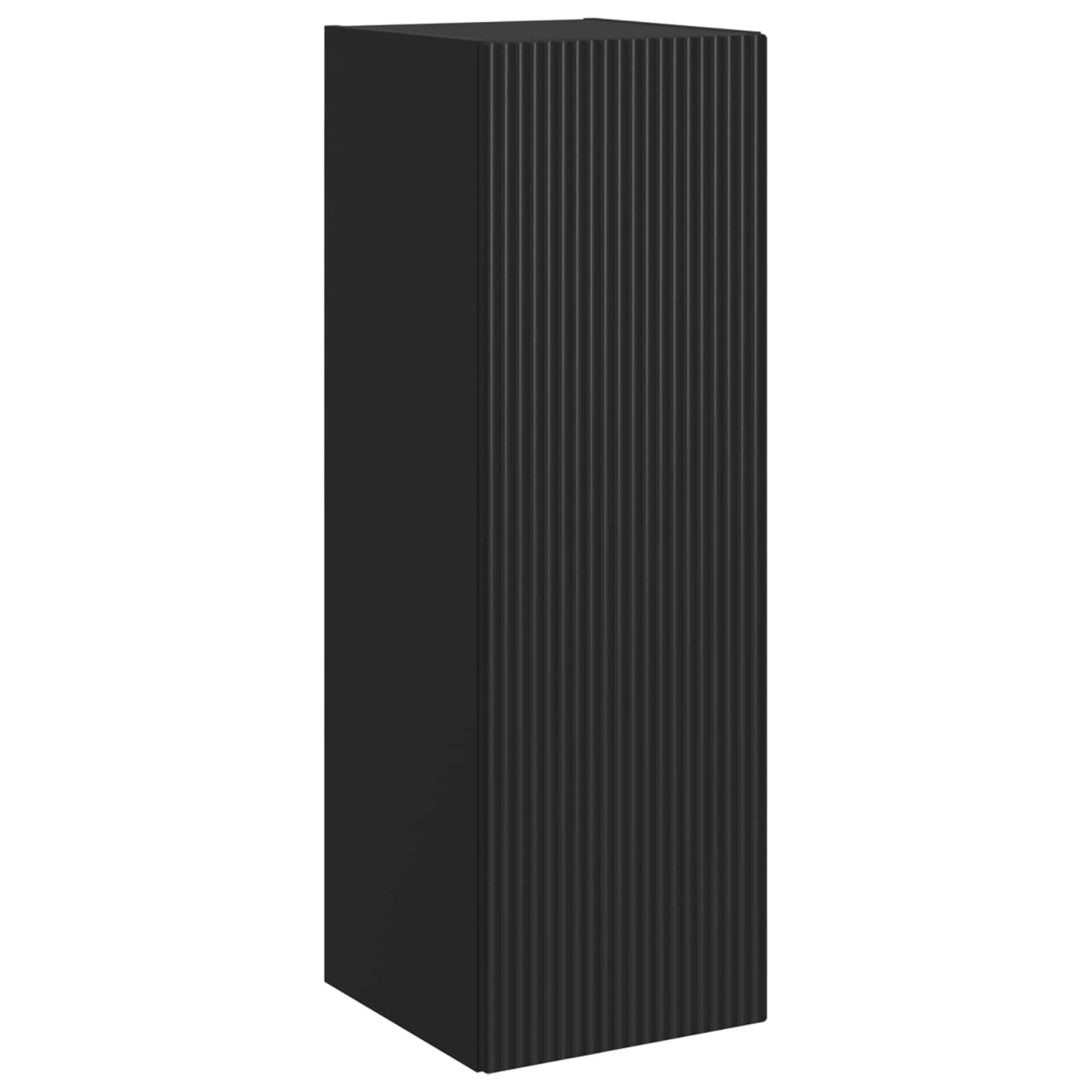Wall-mounted Bathroom Cabinet Black 33 x 34.5 x 100 cm