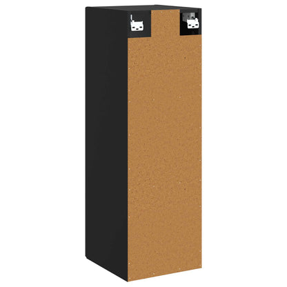 Wall-mounted Bathroom Cabinet Black 33 x 34.5 x 100 cm