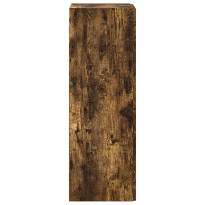 Wall-mounted Bathroom Cabinet Smoked Oak 33 x 34.5 x 100 cm